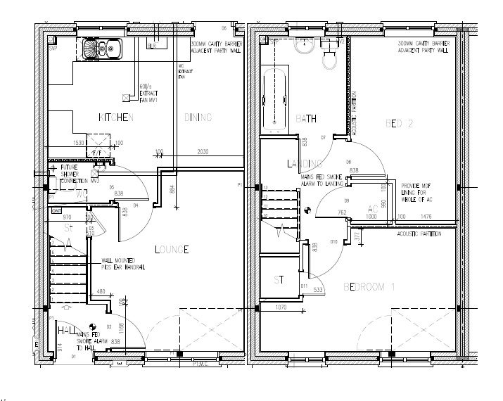 Floor Plan Astley Fields 2b Semi