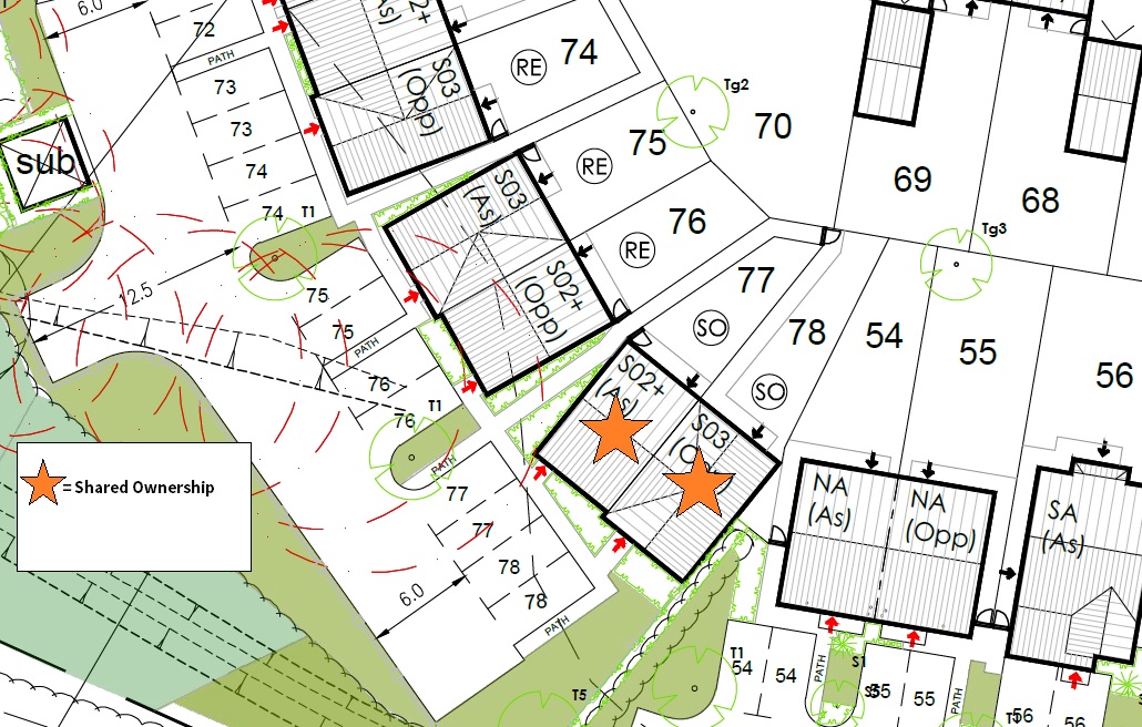 Plot 77 And 78 Site Plan