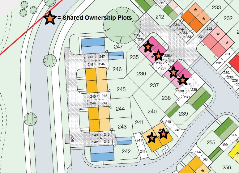 Site Plan Plots 235 241 Only