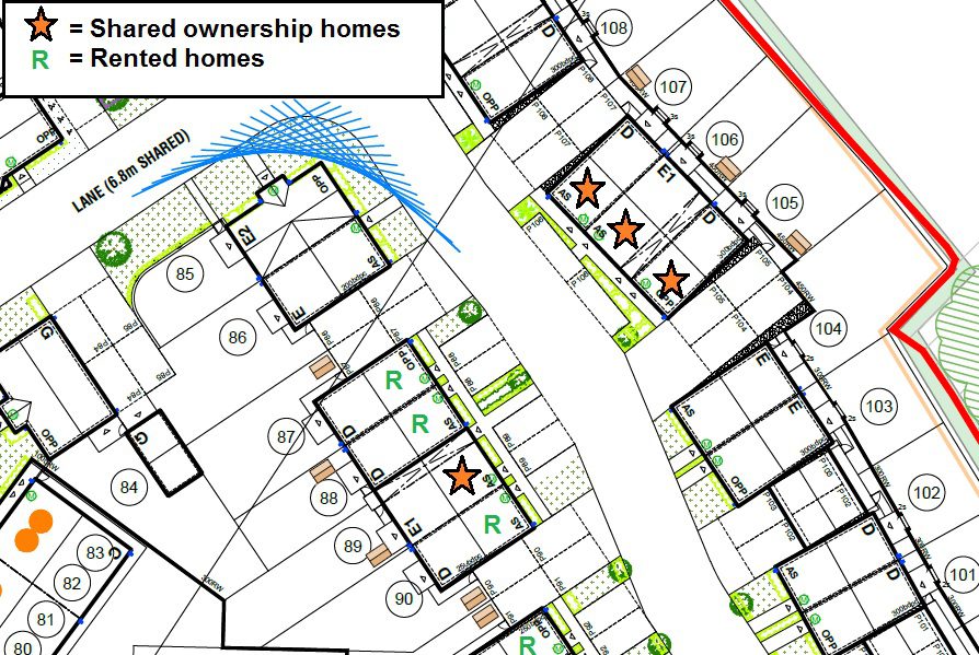 Site Plan, Plots 89,105,106 And 107