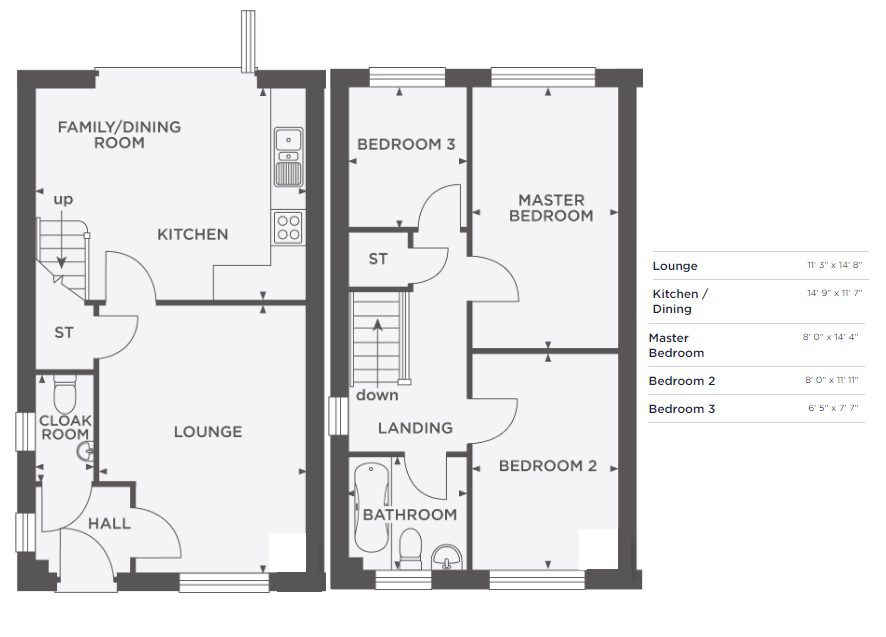 Lavender 3 Bed 798 Sq Ft