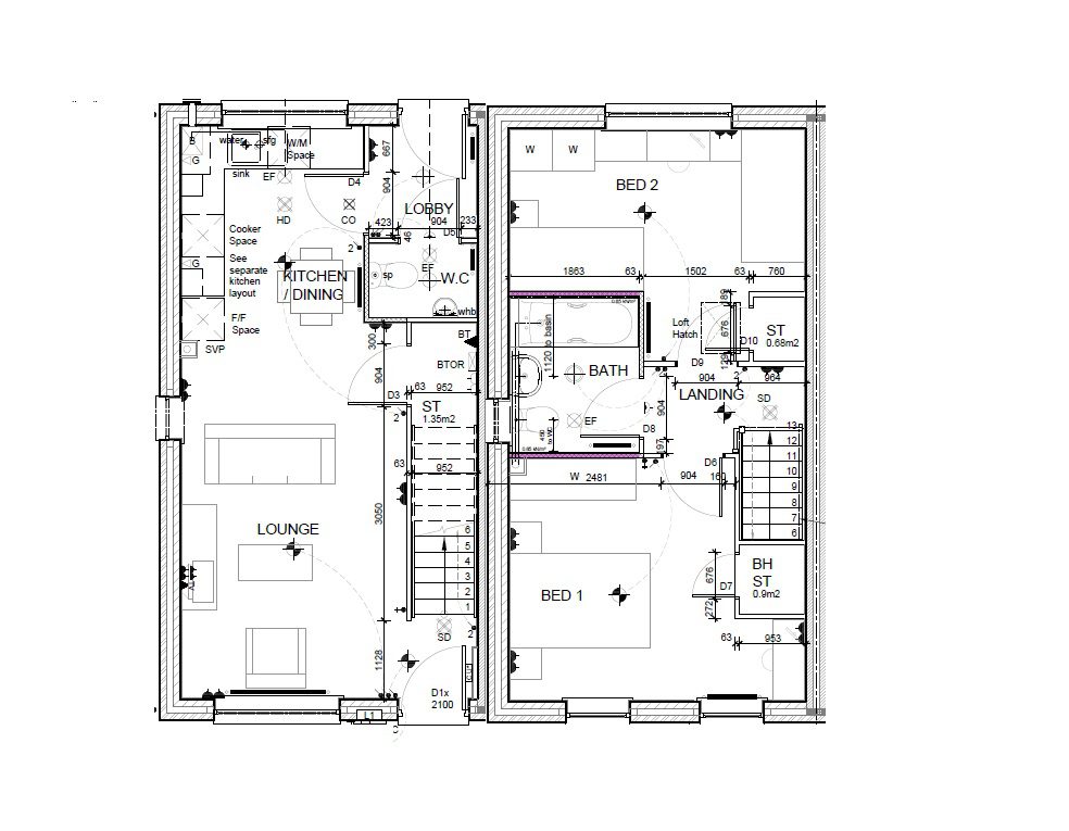 72 And 78 Floor Plan