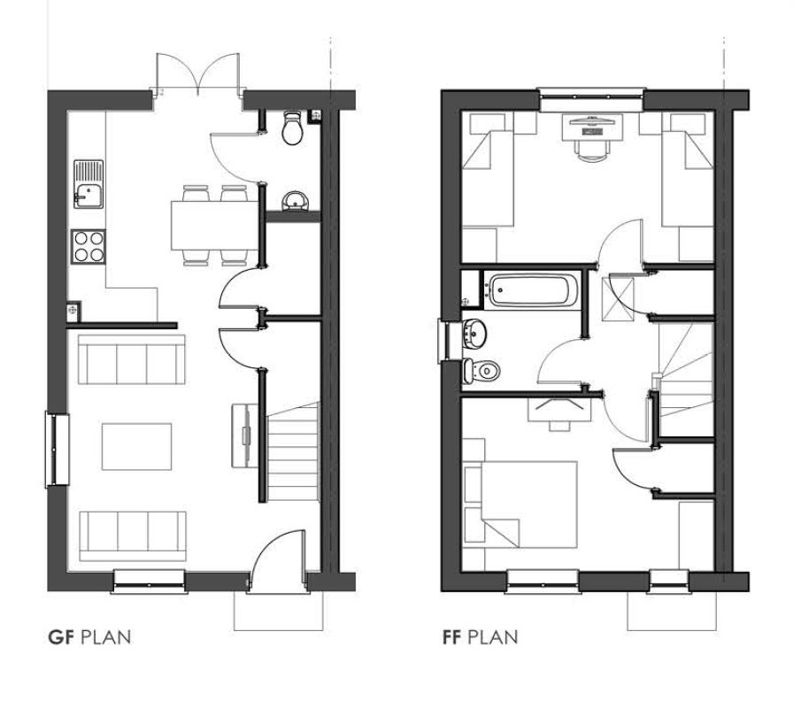 Floor Plan 2 Bed