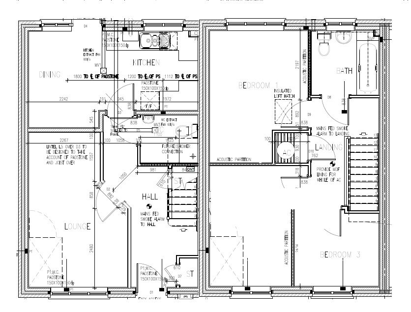 So3 Floor Plan 3 Bed Semi Astley Fields