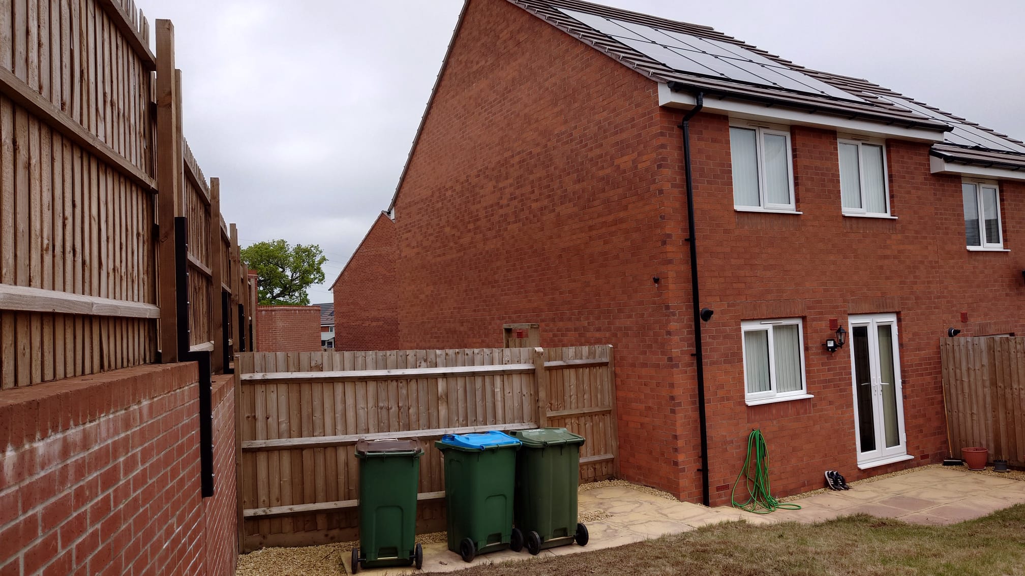 Rear Garden And Solar Panel