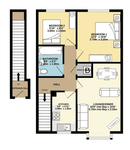 260b Priory Floorplan