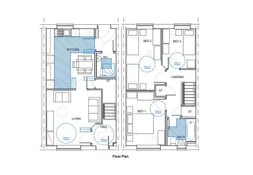 The Green Claphill 3b Floor Plan