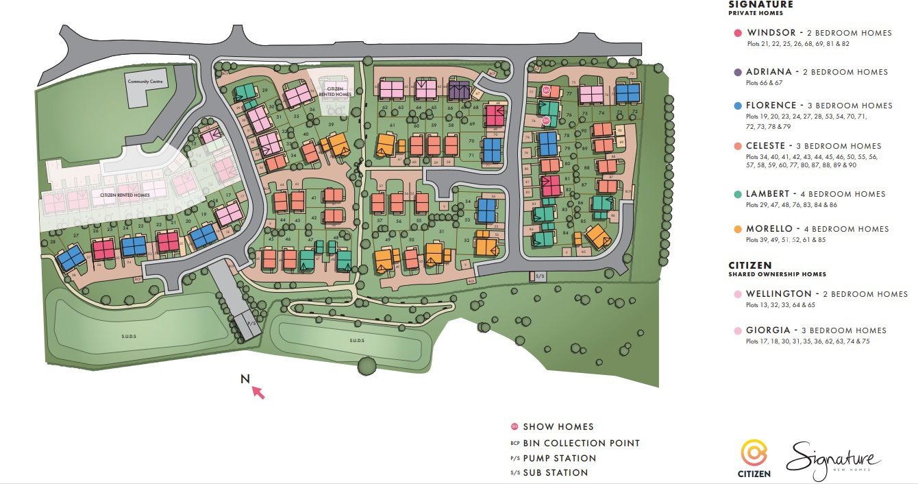 Site Plan With Key Whole